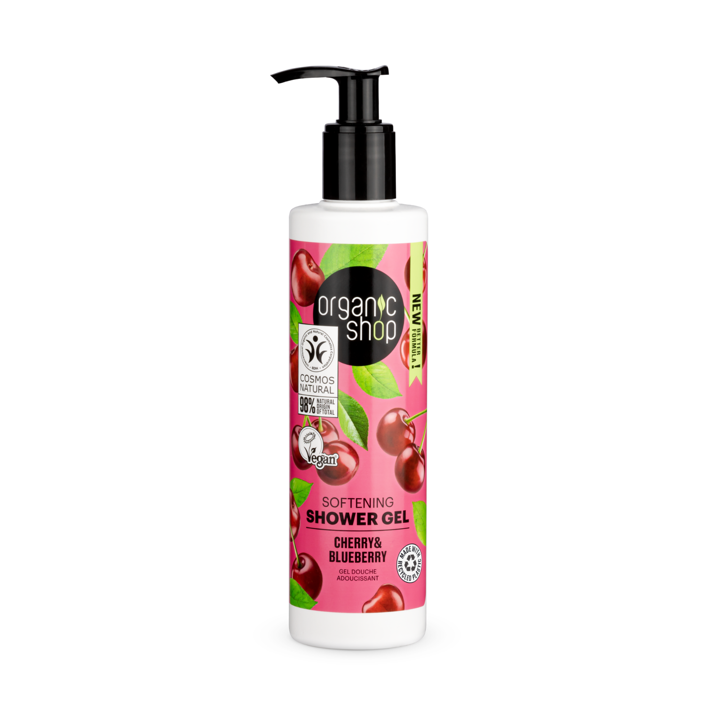 Organic Shop Softening Shower Gel Cherry and Blueberry, 280 ml