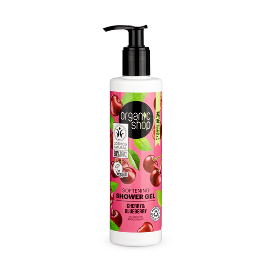 Organic Shop Softening Shower Gel Cherry and Blueberry, 280 ml